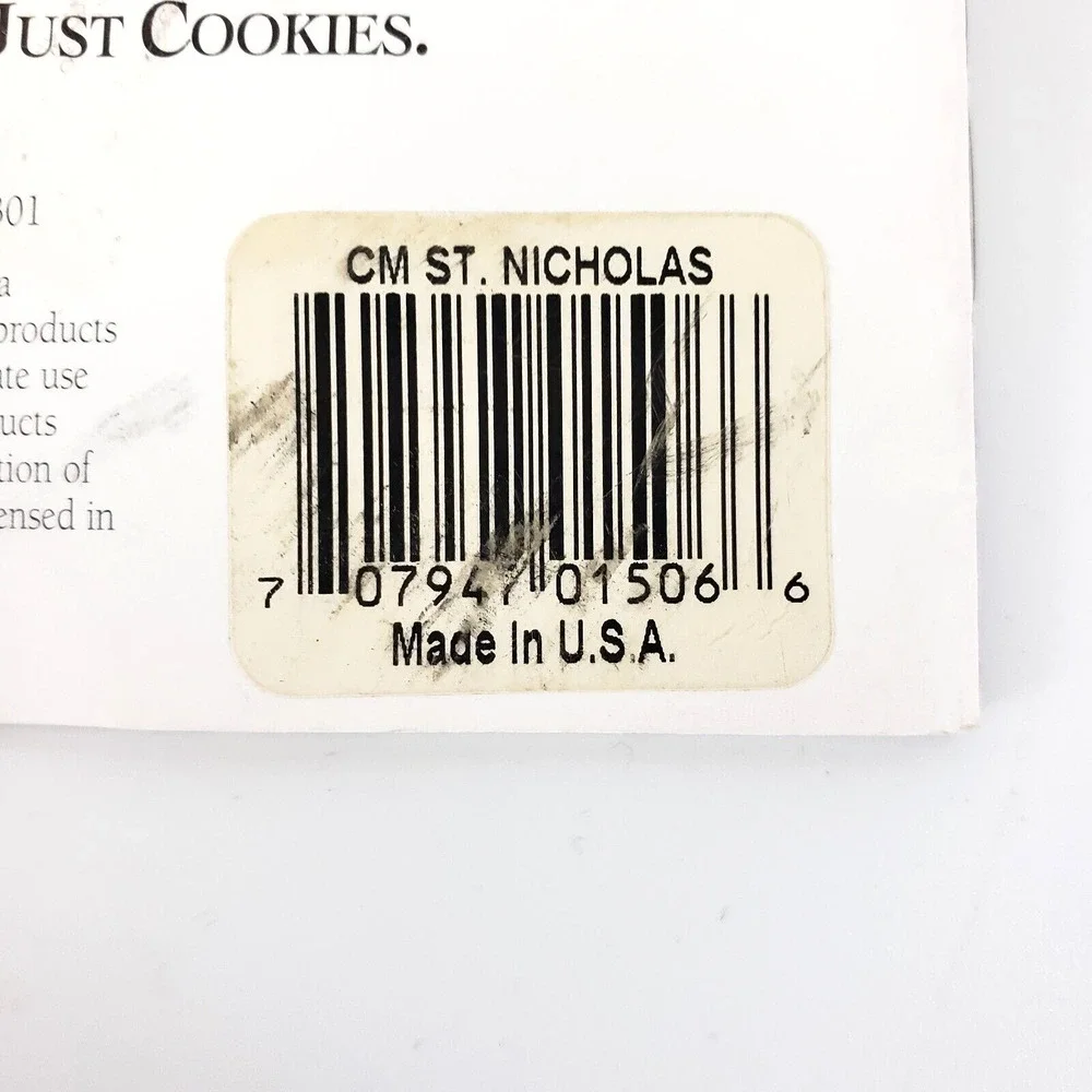 NEW!! 1983 Vtg Brown Bag Cookie Art St. Nicholas Cookie Craft Mold Santa Claus